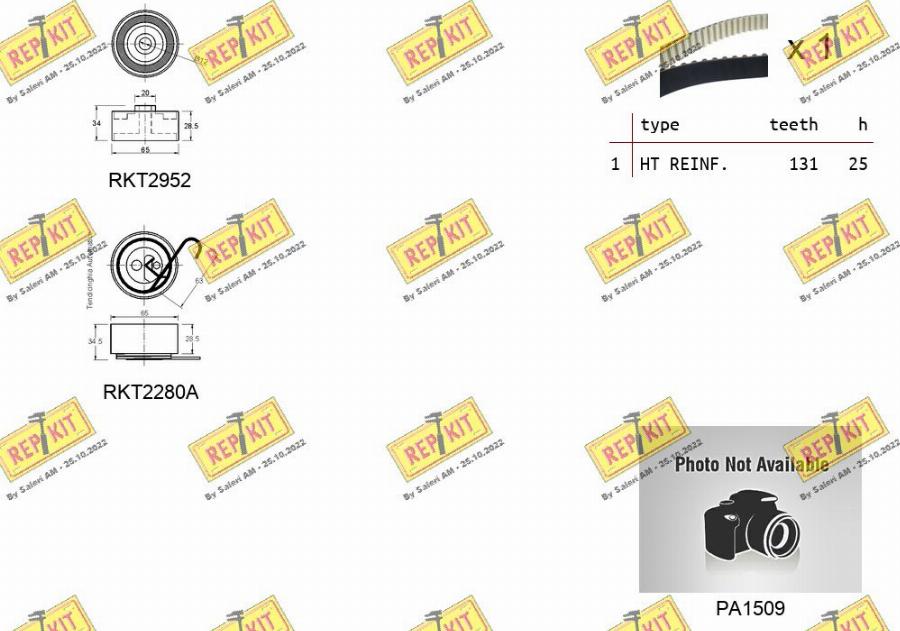 REPKIT RKTK0868APA - Ūdenssūknis + Zobsiksnas komplekts adetalas.lv