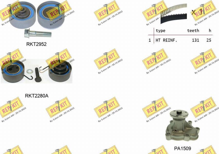 REPKIT RKTK0868APA - Ūdenssūknis + Zobsiksnas komplekts adetalas.lv