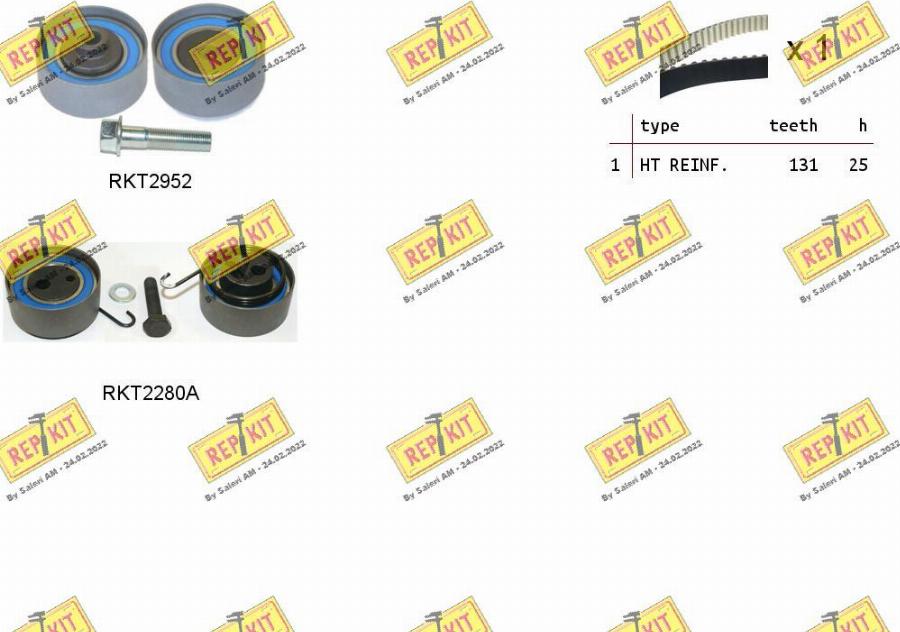 REPKIT RKTK0868A - Zobsiksnas komplekts adetalas.lv