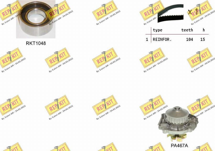 REPKIT RKTK0870PA - Ūdenssūknis + Zobsiksnas komplekts adetalas.lv