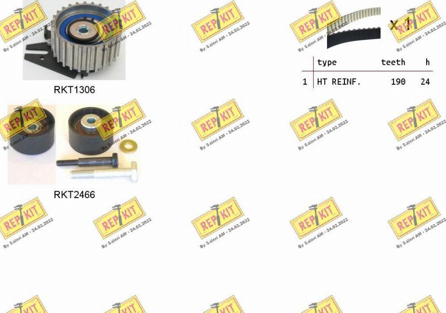 REPKIT RKTK1093 - Zobsiksnas komplekts adetalas.lv