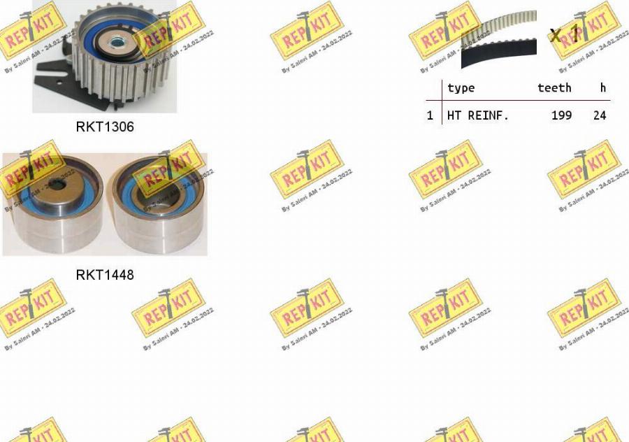 REPKIT RKTK1088 - Zobsiksnas komplekts adetalas.lv