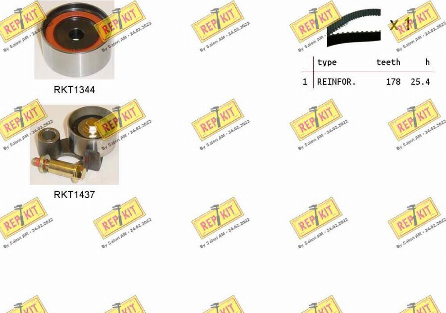 REPKIT RKTK1222 - Zobsiksnas komplekts adetalas.lv