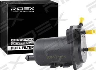 RIDEX 9F0061 - Degvielas filtrs adetalas.lv