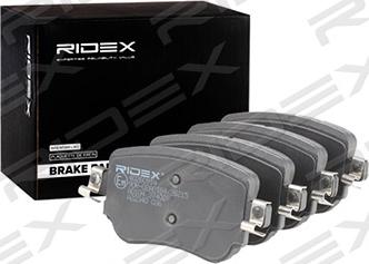 RIDEX 402B0914 - Bremžu uzliku kompl., Disku bremzes adetalas.lv