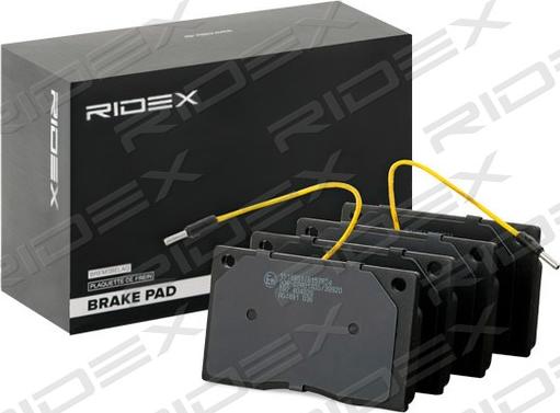 RIDEX 402B1001 - Bremžu uzliku kompl., Disku bremzes adetalas.lv