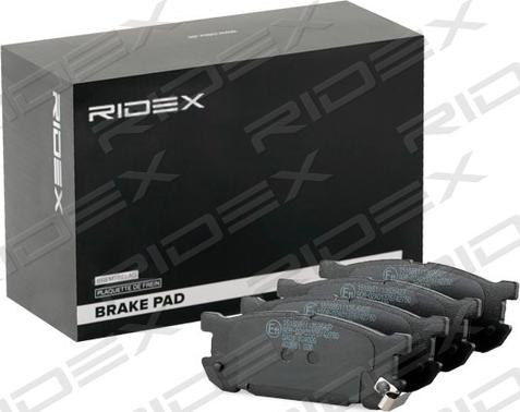 RIDEX 402B1300 - Bremžu uzliku kompl., Disku bremzes adetalas.lv