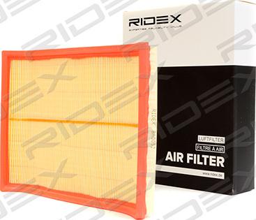 RIDEX 8A0052 - Gaisa filtrs adetalas.lv