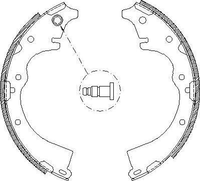 Alpha Brakes HST-TY-057 - Bremžu loku komplekts adetalas.lv