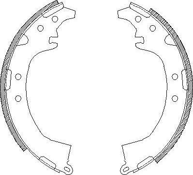 Alpha Brakes HST-TY-040 - Bremžu loku komplekts adetalas.lv