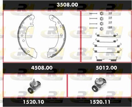 Roadhouse 3508.00 - Bremžu loku komplekts adetalas.lv