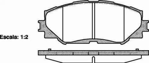 Alpha Brakes HKP-TY-121 - Bremžu uzliku kompl., Disku bremzes adetalas.lv