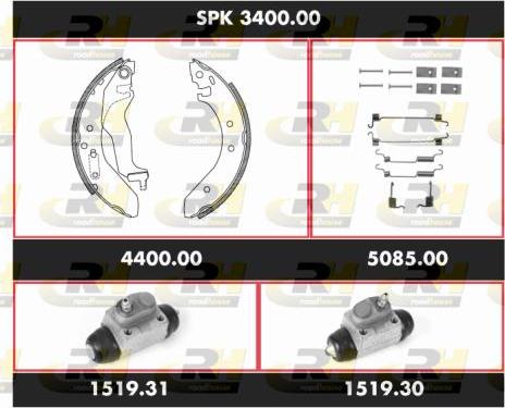 Roadhouse SPK 3400.00 - Bremžu loku komplekts adetalas.lv