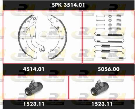 Roadhouse SPK 3514.01 - Bremžu loku komplekts adetalas.lv