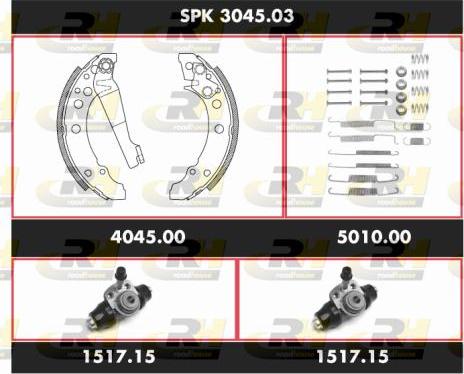 Roadhouse SPK 3045.03 - Bremžu loku komplekts adetalas.lv