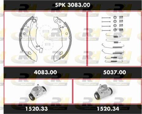 Roadhouse SPK 3083.00 - Bremžu loku komplekts adetalas.lv