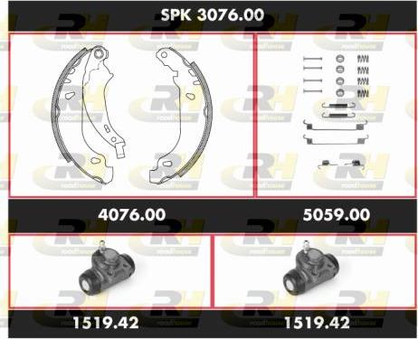 Roadhouse SPK 3076.00 - Bremžu loku komplekts adetalas.lv