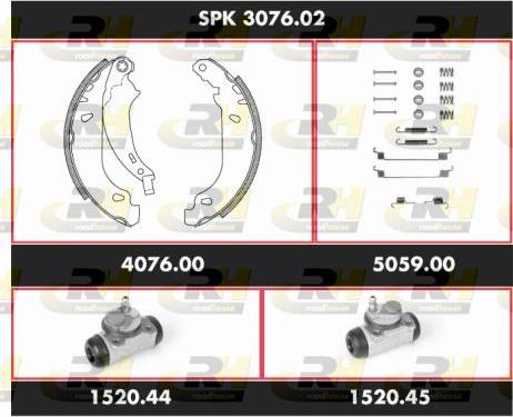 Roadhouse SPK 3076.02 - Bremžu loku komplekts adetalas.lv