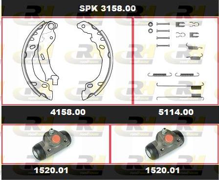 Roadhouse SPK 3158.00 - Bremžu loku komplekts adetalas.lv