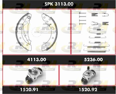 Roadhouse SPK 3113.00 - Bremžu loku komplekts adetalas.lv