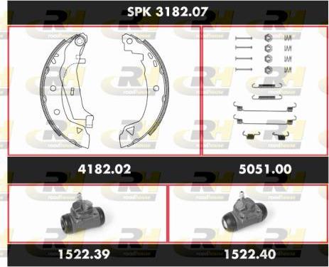 Roadhouse SPK 3182.07 - Bremžu loku komplekts adetalas.lv