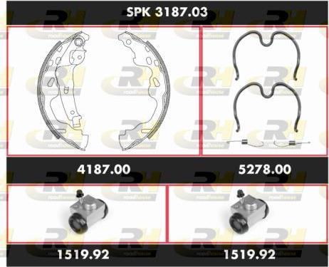 Roadhouse SPK 3187.03 - Bremžu loku komplekts adetalas.lv