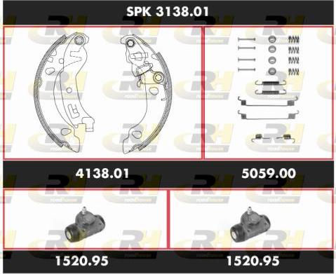 Roadhouse SPK 3138.01 - Bremžu loku komplekts adetalas.lv