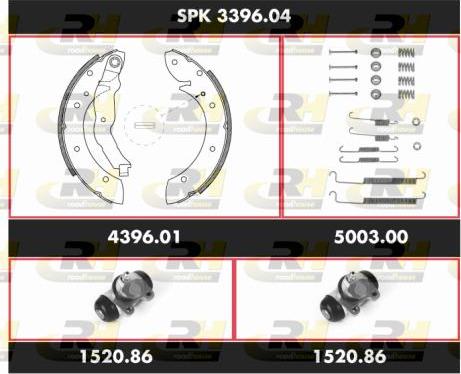 Roadhouse SPK 3396.04 - Bremžu loku komplekts adetalas.lv