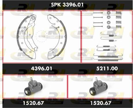 Roadhouse SPK 3396.01 - Bremžu loku komplekts adetalas.lv