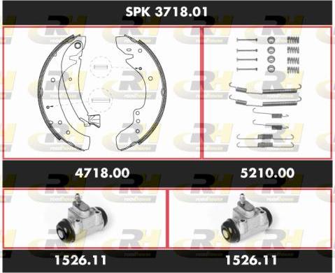 Roadhouse SPK 3718.01 - Bremžu loku komplekts adetalas.lv