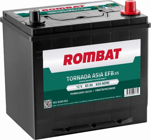 ROMBAT 565 3GN0 062 - Startera akumulatoru baterija adetalas.lv