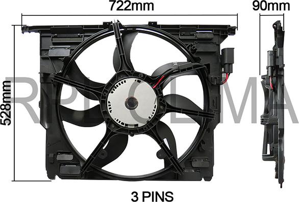 RPLQuality APELBW5033 - Ventilators, Motora dzesēšanas sistēma adetalas.lv