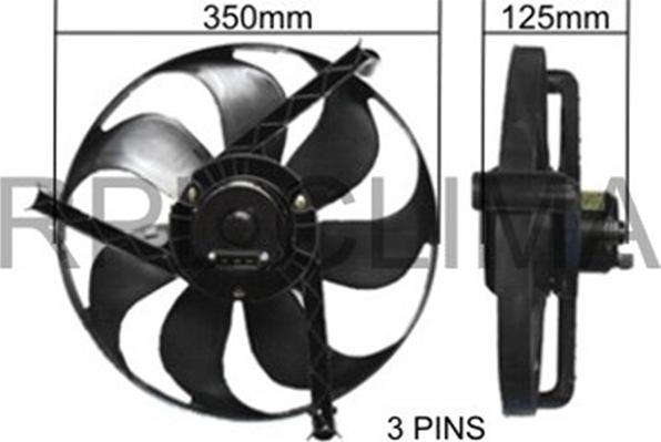 RPLQuality APELVW0007 - Ventilators, Motora dzesēšanas sistēma adetalas.lv