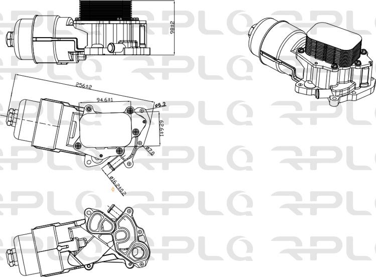 RPL QUALITY APITCI5004 - Eļļas radiators, Motoreļļa adetalas.lv