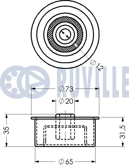 Ruville 540081 - Parazīt / Vadrullītis, Zobsiksna adetalas.lv