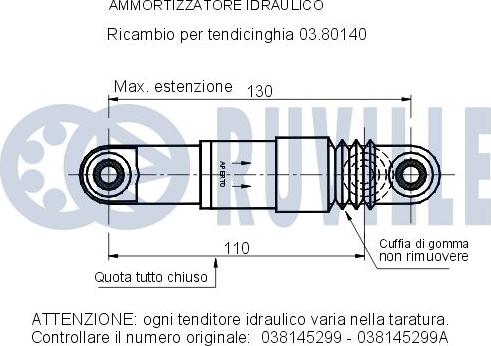 Ruville 540830 - Demferis, Ķīļrievu siksna adetalas.lv