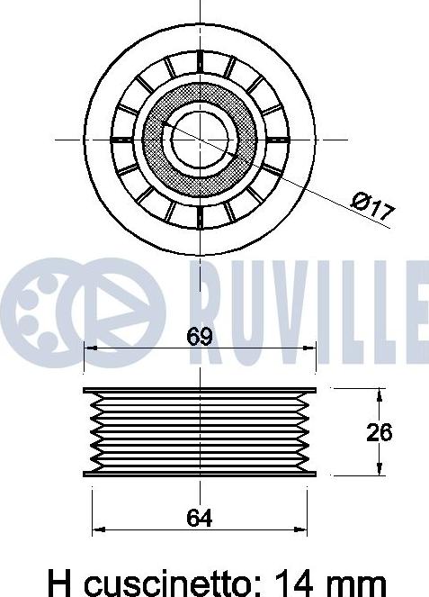 Ruville 540763 - Parazīt / Vadrullītis, Ķīļrievu siksna adetalas.lv