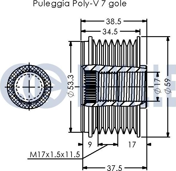 Ruville 542578 - Piedziņas skriemelis, Ģenerators adetalas.lv