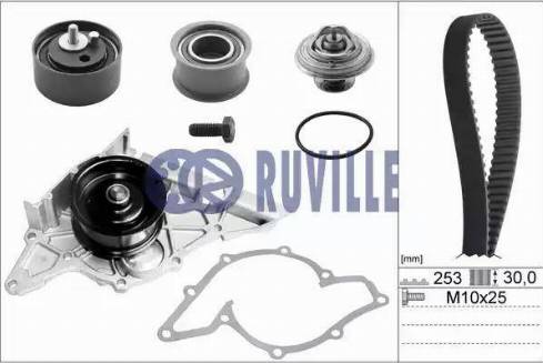 Ruville 55490701 - Ūdenssūknis + Zobsiksnas komplekts adetalas.lv