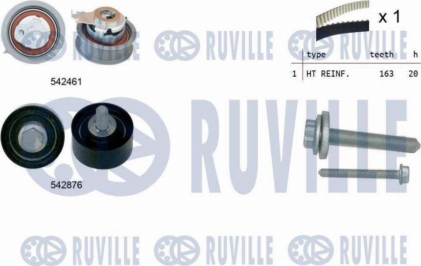 Ruville 550495 - Zobsiksnas komplekts adetalas.lv