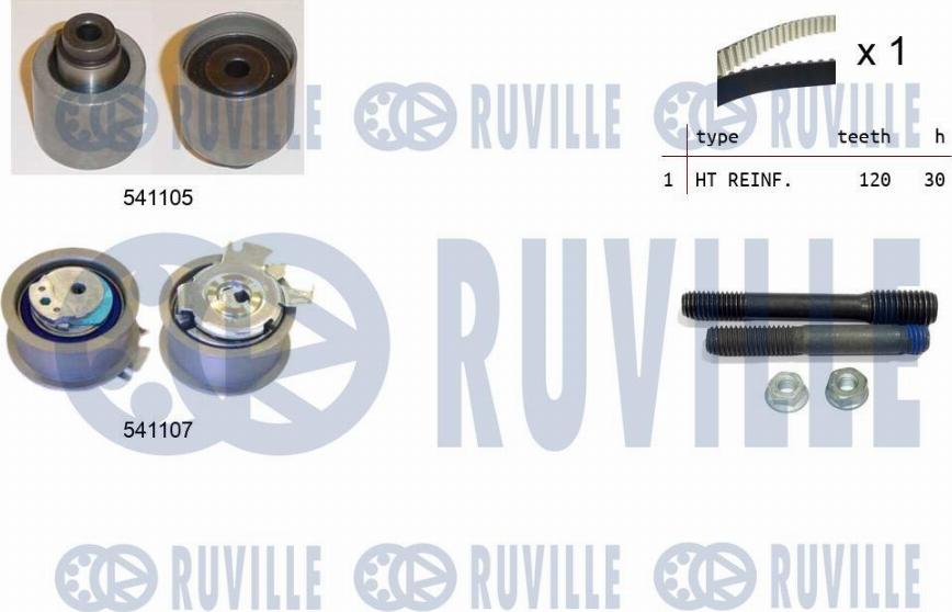 Ruville 550061 - Zobsiksnas komplekts adetalas.lv