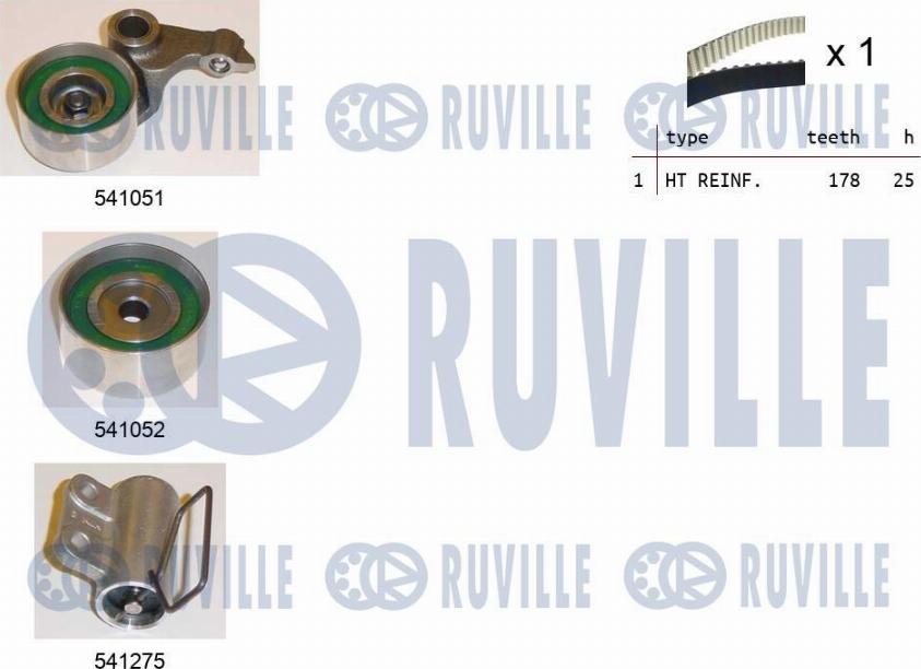 Ruville 550157 - Zobsiksnas komplekts adetalas.lv