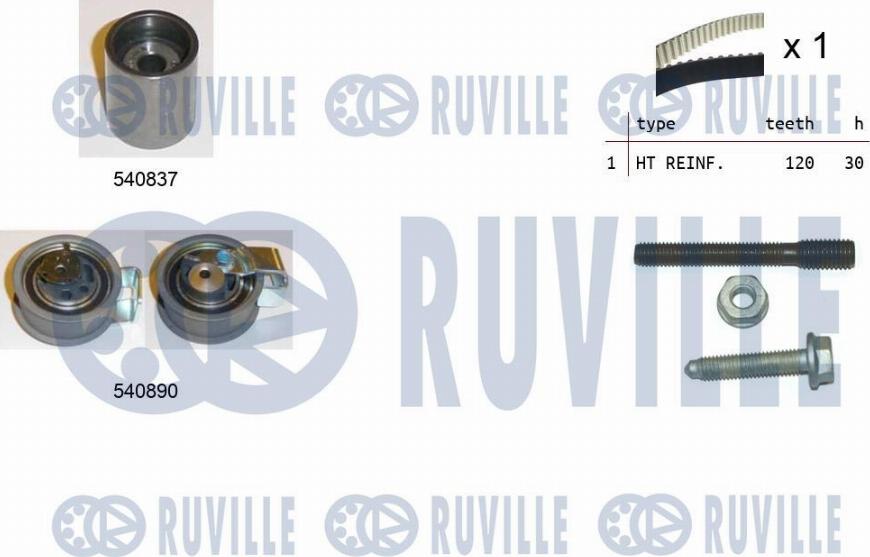 Ruville 550137 - Zobsiksnas komplekts adetalas.lv