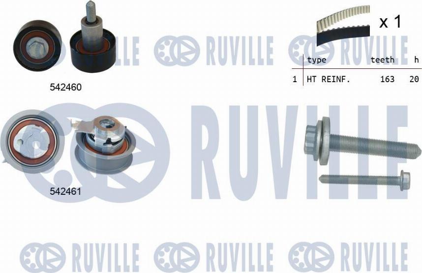 Ruville 550384 - Zobsiksnas komplekts adetalas.lv