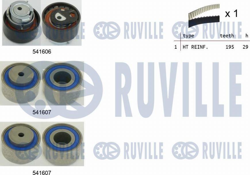 Ruville 550323 - Zobsiksnas komplekts adetalas.lv