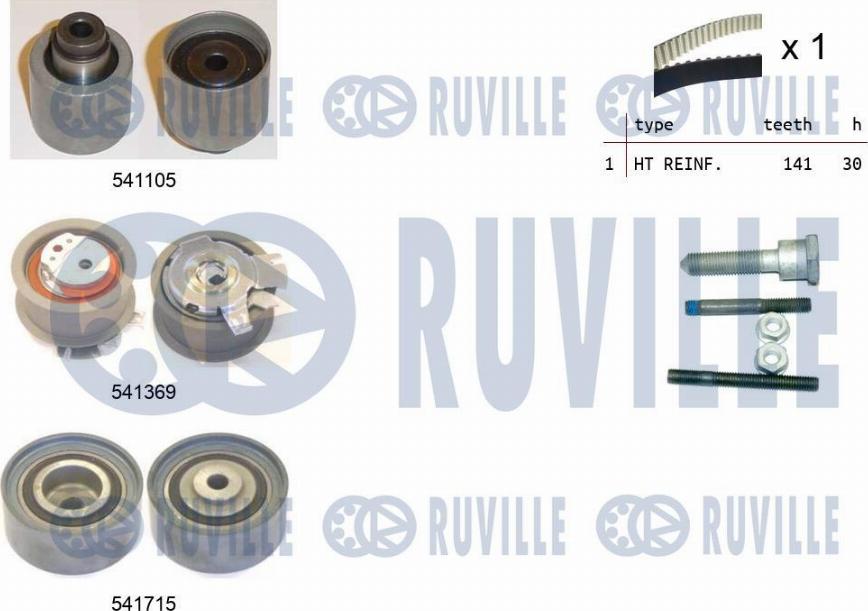 Ruville 550299 - Zobsiksnas komplekts adetalas.lv