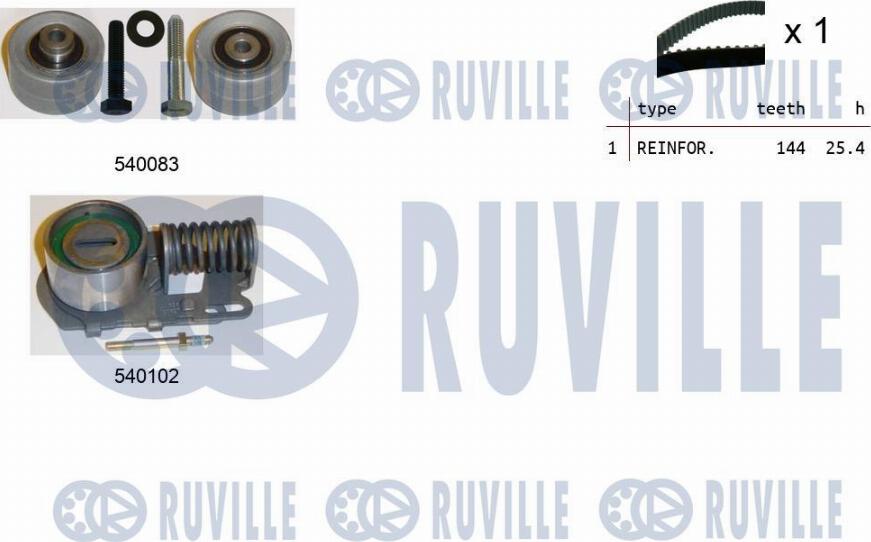 Ruville 550239 - Zobsiksnas komplekts adetalas.lv