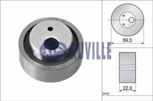 Ruville 56600 - Spriegotājrullītis, Gāzu sadales mehānisma piedziņas siksna adetalas.lv