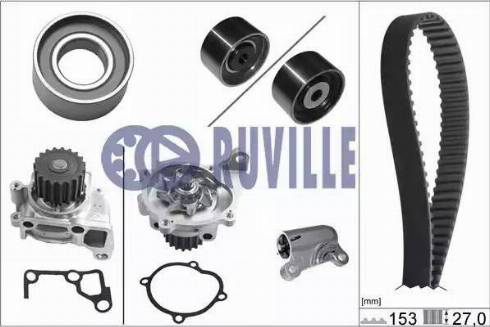 Ruville 57034711 - Ūdenssūknis + Zobsiksnas komplekts adetalas.lv