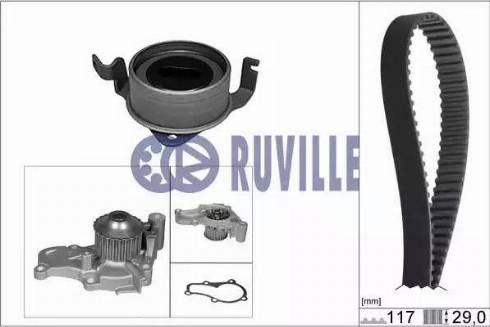 Ruville 57321701 - Ūdenssūknis + Zobsiksnas komplekts adetalas.lv